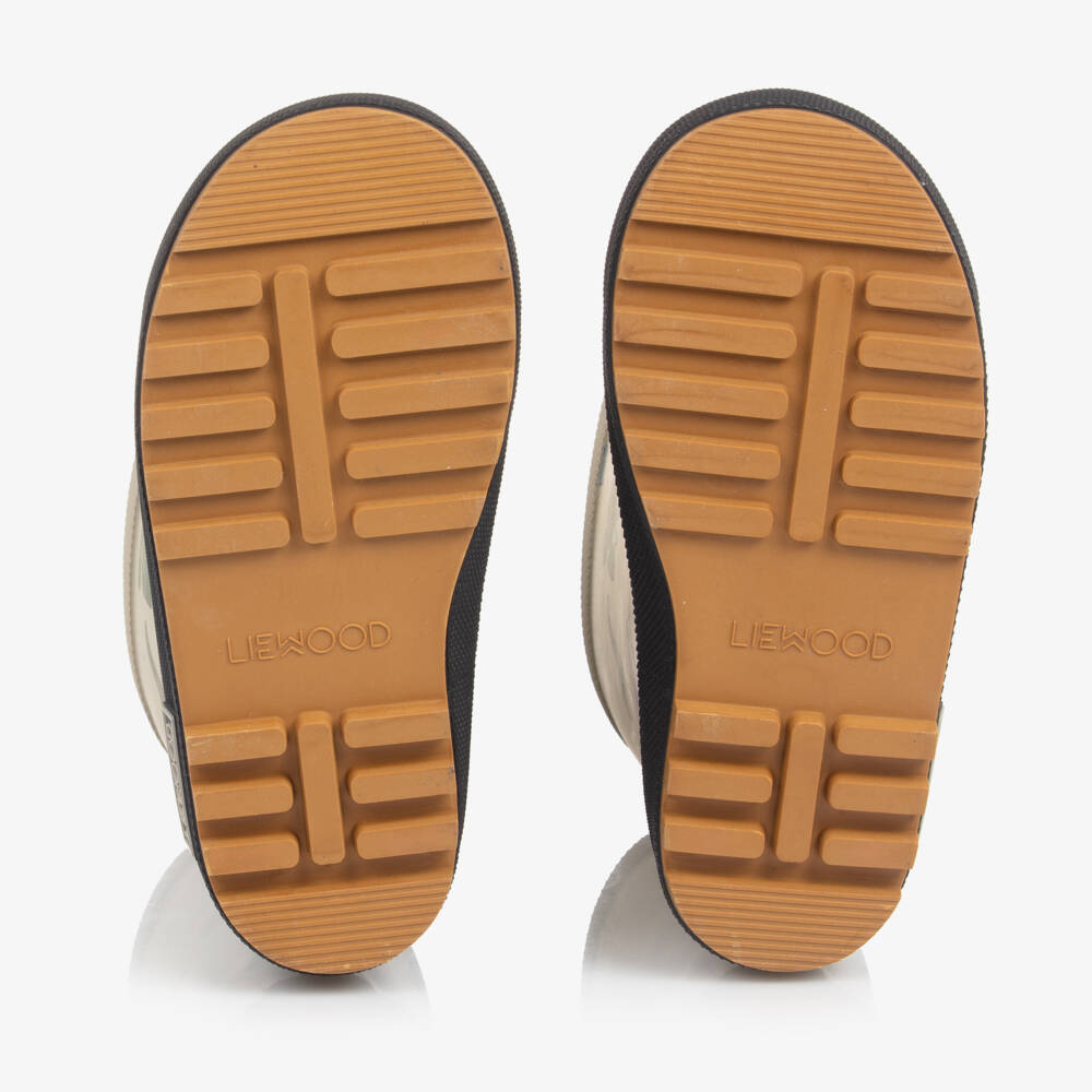 Liewood-Boys Ivory Dino Rain Boots | Childrensalon Outlet