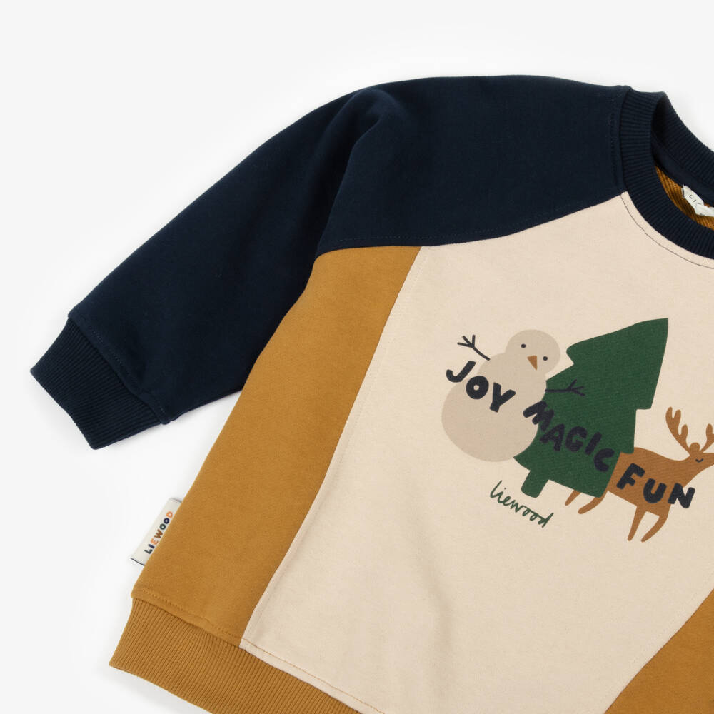 ليوود-سويتشيرت بطبعة رنة قطن بألوان بلوك | Childrensalon Outlet