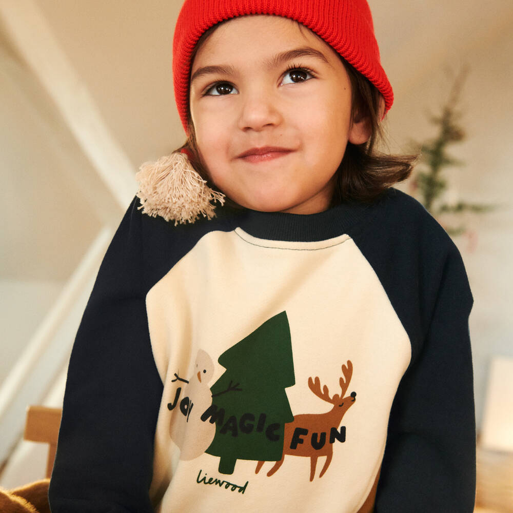 ليوود-سويتشيرت بطبعة رنة قطن بألوان بلوك | Childrensalon Outlet