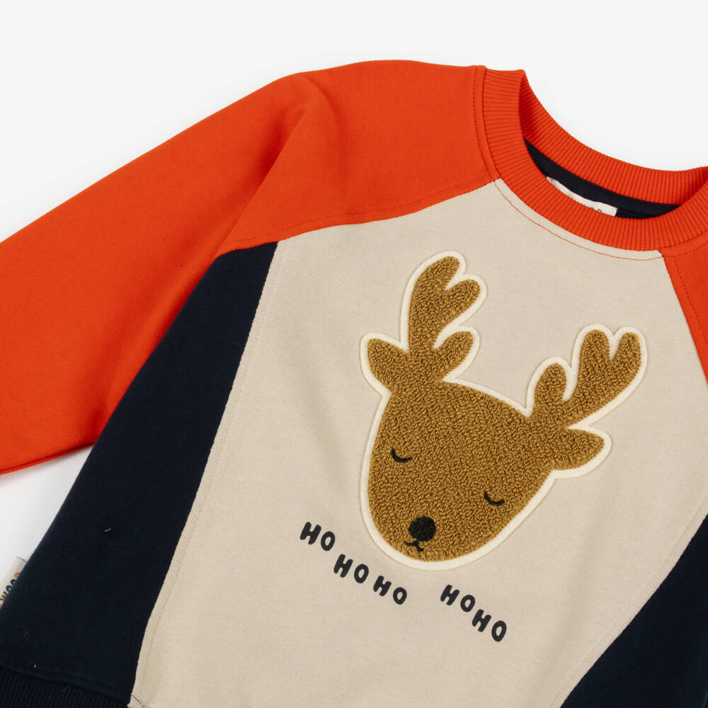 ليوود-سويتشيرت بطبعة رنة قطن بألوان بلوك لون كحلي | Childrensalon Outlet