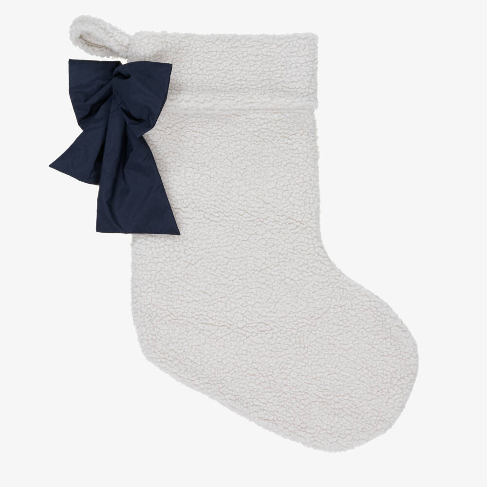 Liewood-Boys Ivory Sherpa Holiday Stocking | Childrensalon Outlet