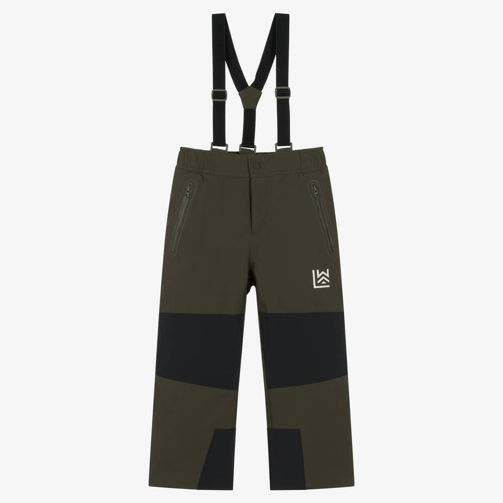 Liewood - Boys Khaki Green Ski Trousers | Childrensalon