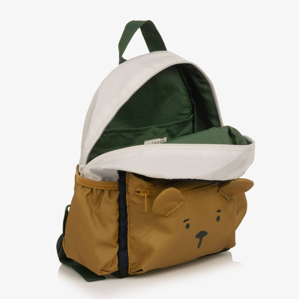 Liewood-Boys Navy Blue Colourblock Bear Backpack (27cm) | Childrensalon Outlet