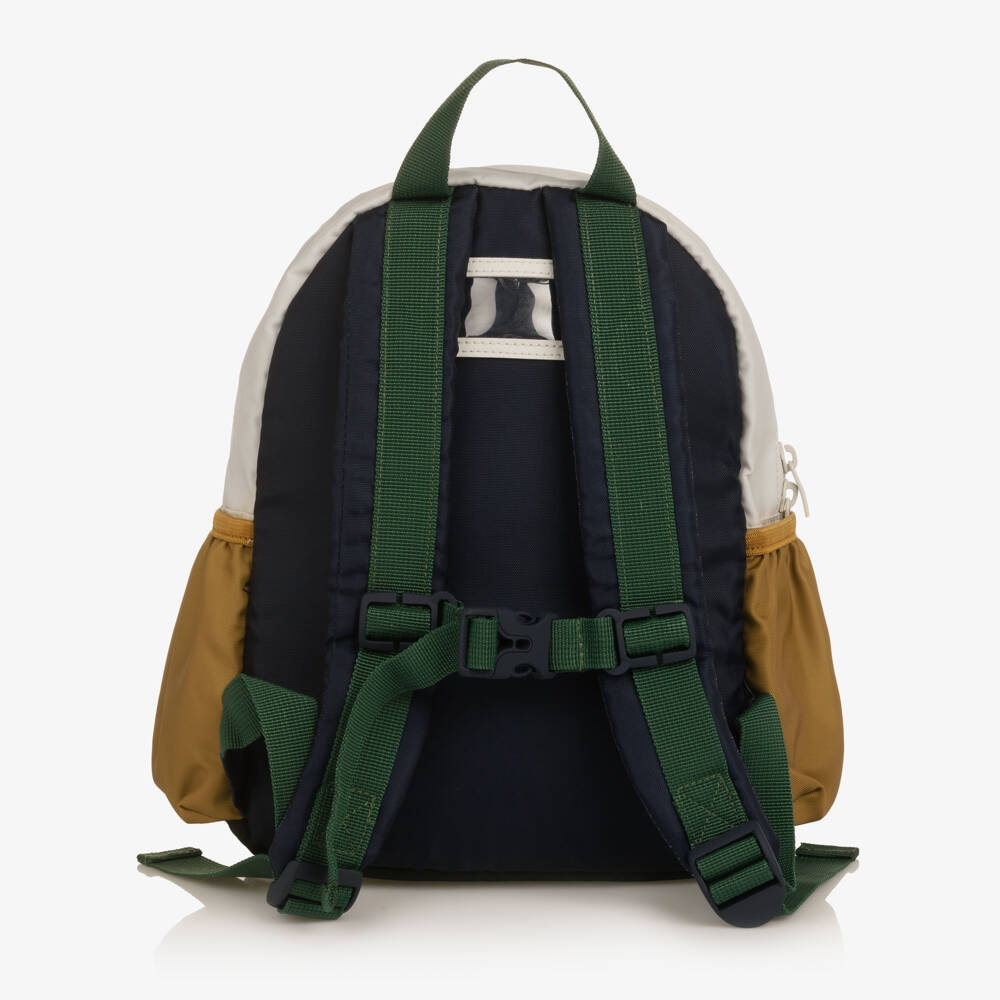 Liewood-Boys Navy Blue Colourblock Bear Backpack (27cm) | Childrensalon Outlet