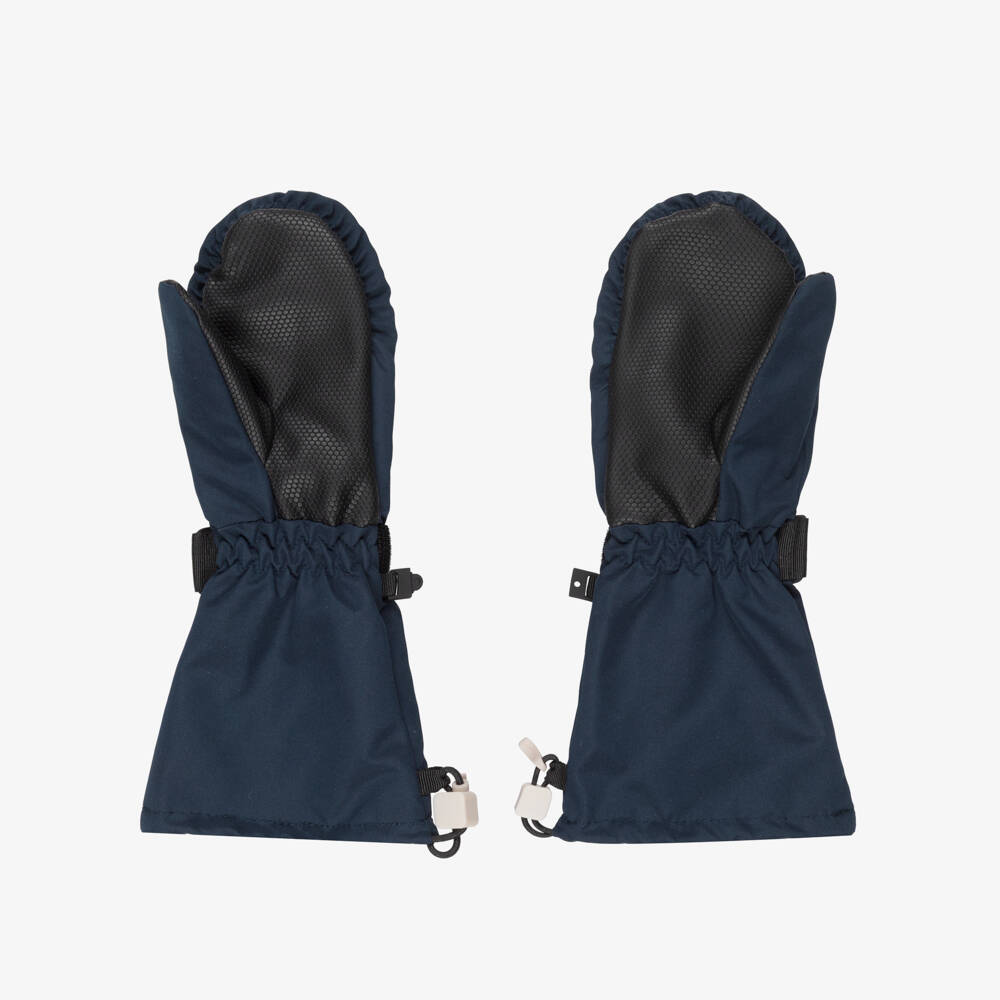 Liewood-Boys Navy Blue Mittens with Reinforced Palms | Childrensalon Outlet