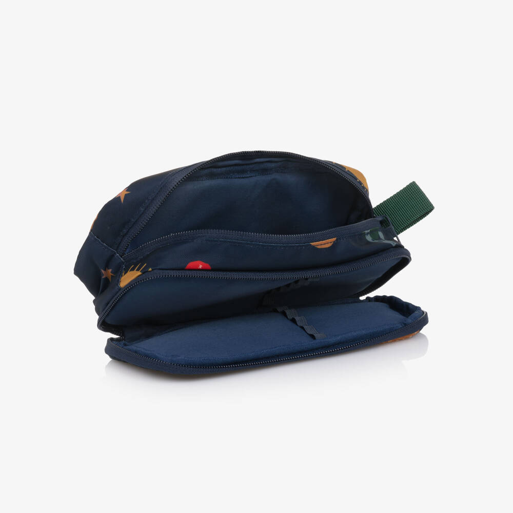 Liewood-Boys Navy Blue Planet Print Pencil Case (22cm) | Childrensalon Outlet