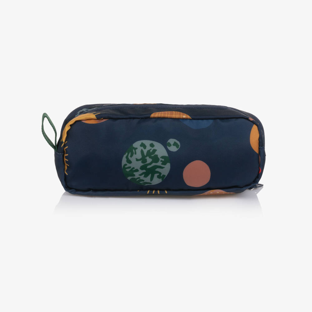 Liewood-Boys Navy Blue Planet Print Pencil Case (22cm) | Childrensalon Outlet