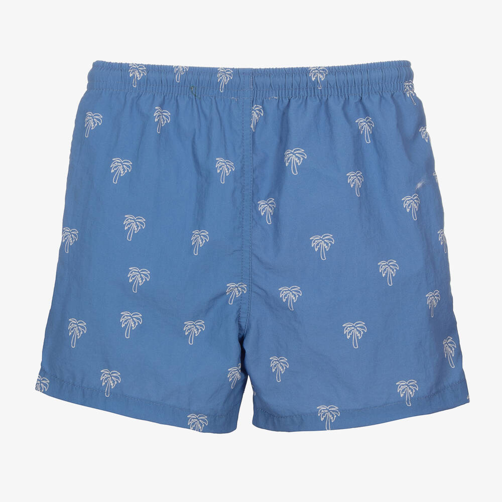 Liewood-Boys Palm Print Blue Swimwear | Childrensalon Outlet