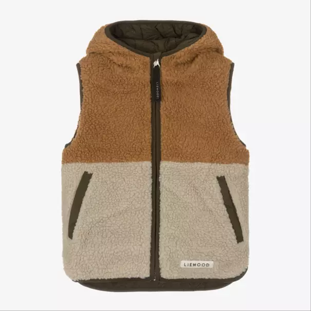 Liewood-Boys Reversible Quilted Green Vest | Childrensalon Outlet