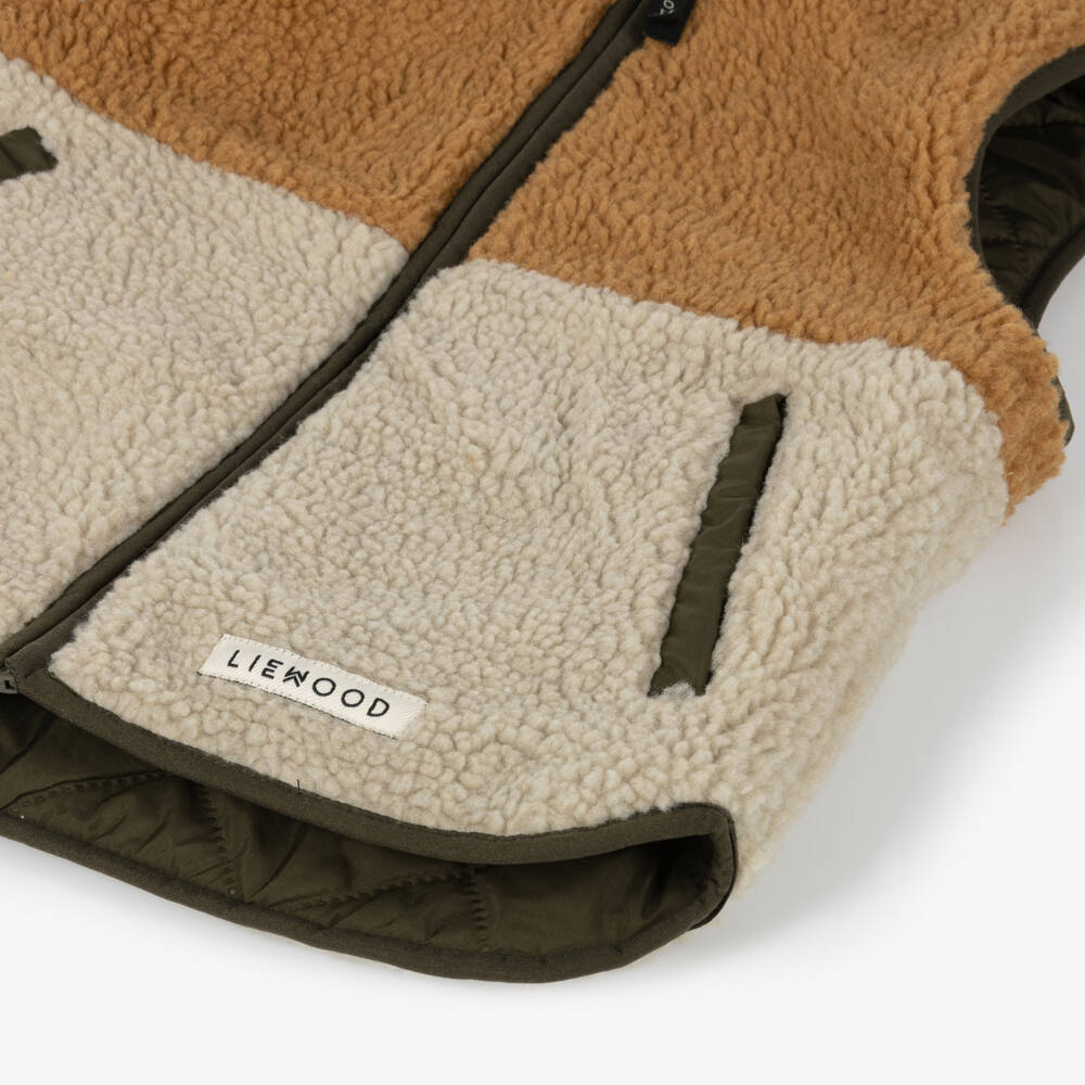 Liewood-Boys Reversible Quilted Green Vest | Childrensalon Outlet