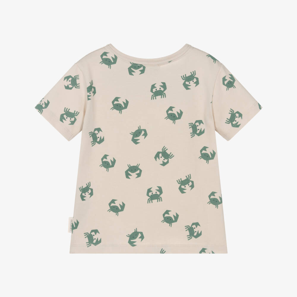 Liewood-Boys Sandy Crab Cotton Tee | Childrensalon Outlet