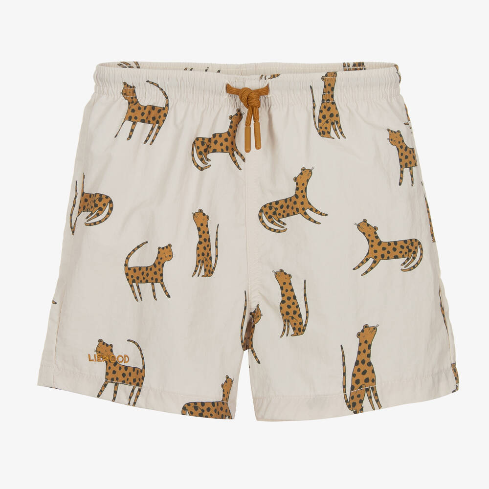 Liewood-Boys Sandy Leopard Swim Shorts | Childrensalon Outlet
