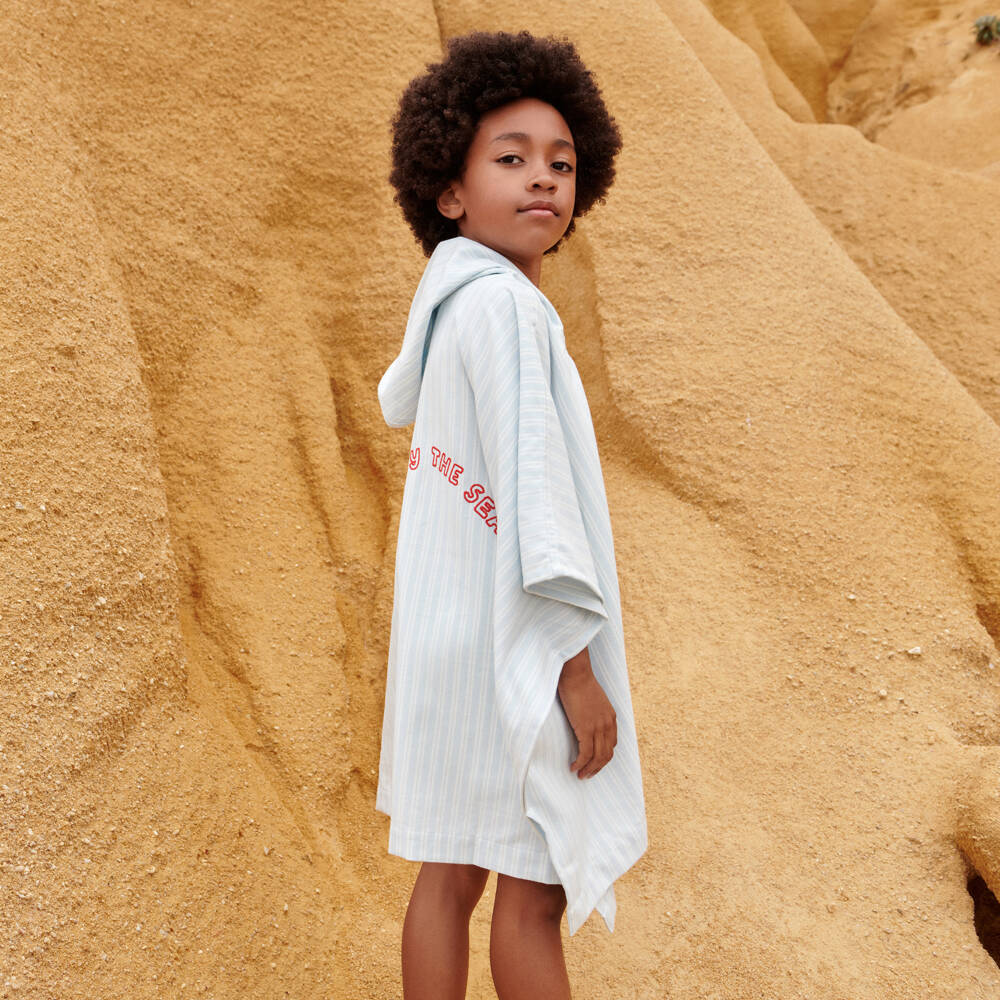 Liewood-Boys' Sky Stripe Hooded Wrap | Childrensalon Outlet