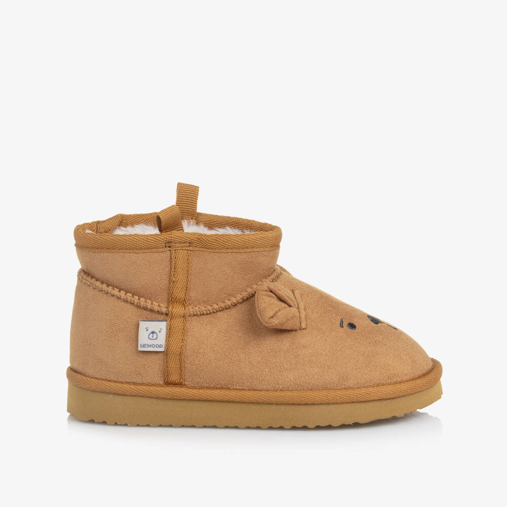 Liewood-Brown Bear Boots | Childrensalon Outlet