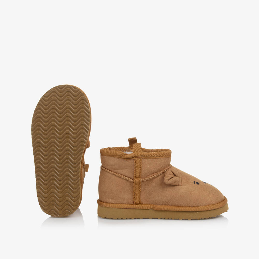 Liewood-Brown Bear Boots | Childrensalon Outlet