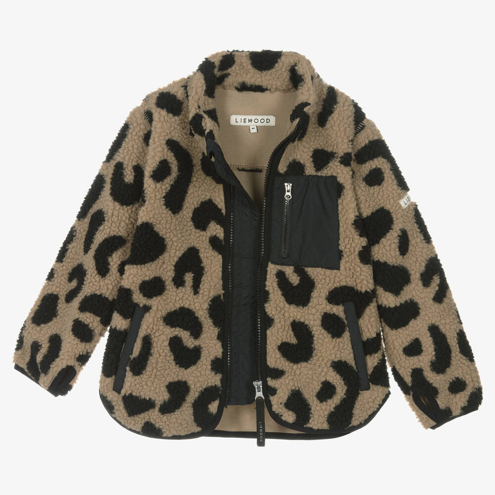 Leopard print childrens coat sales