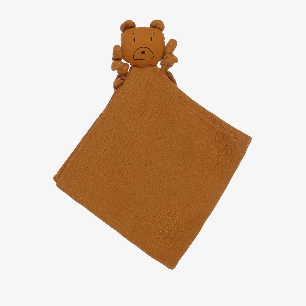 Liewood - Brown Muslin Bear Doudou (60cm) | Childrensalon