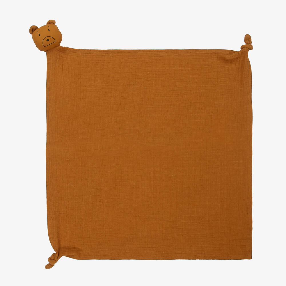 Liewood-Brown Muslin Bear Doudou (60cm) | Childrensalon Outlet