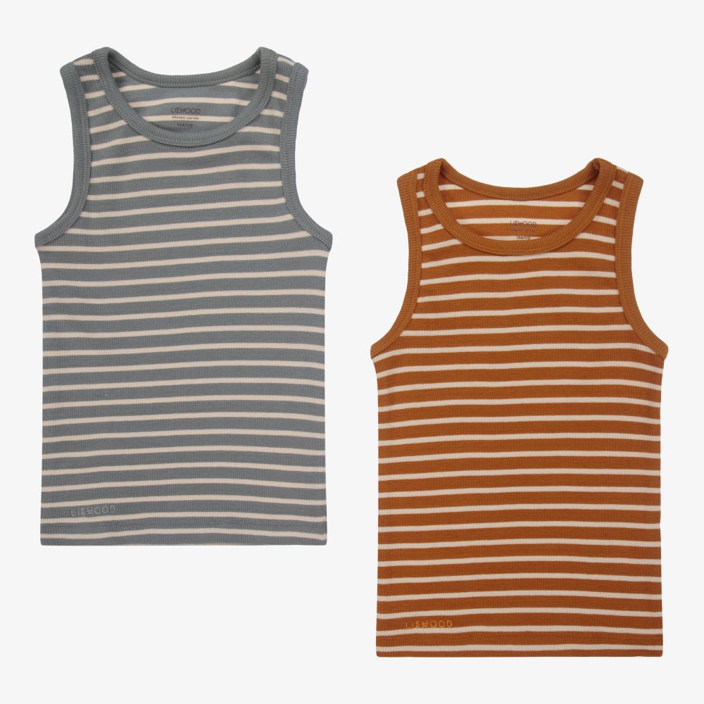 Liewood- Cotton Vest Tops (2 Pack) | Childrensalon Outlet