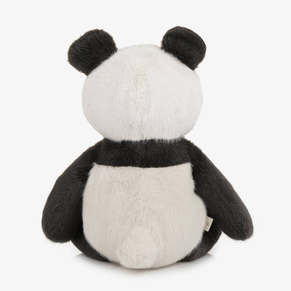 Liewood-Dark Grey & Ivory Berto Panda Teddy Bear (37cm) | Childrensalon Outlet