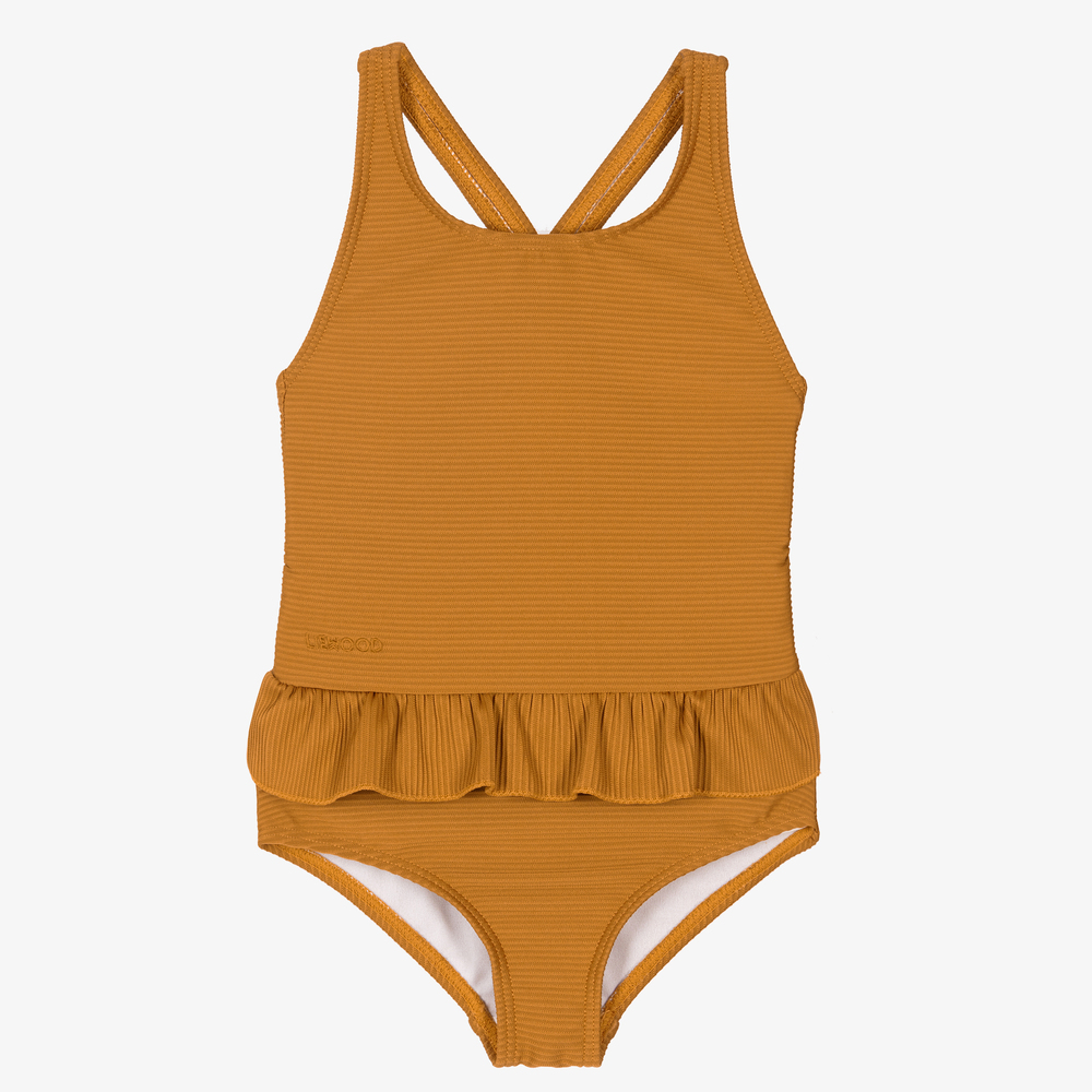 Liewood - Maillot de bain jaune foncé (UPF50+) | Childrensalon