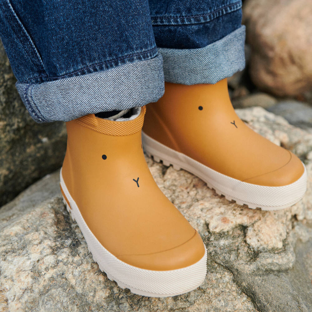 Liewood-Girls Beige Rabbit Waterproof Boots | Childrensalon Outlet