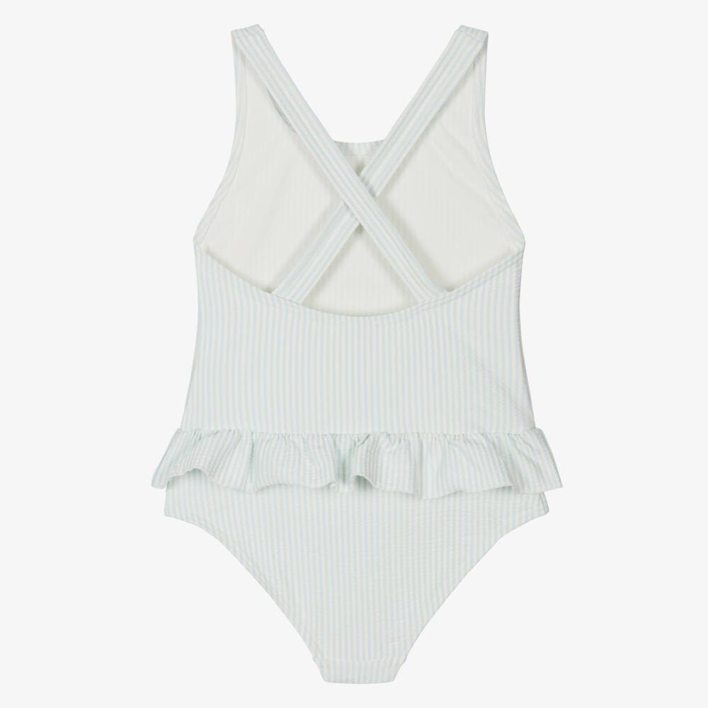 Liewood-مايوه سيرساكر مقلم لون أزرق للبنات | Childrensalon Outlet