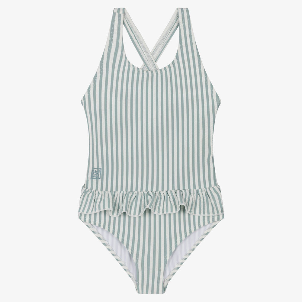 Liewood-Голубой купальник в полоску (UPF40+) | Childrensalon Outlet