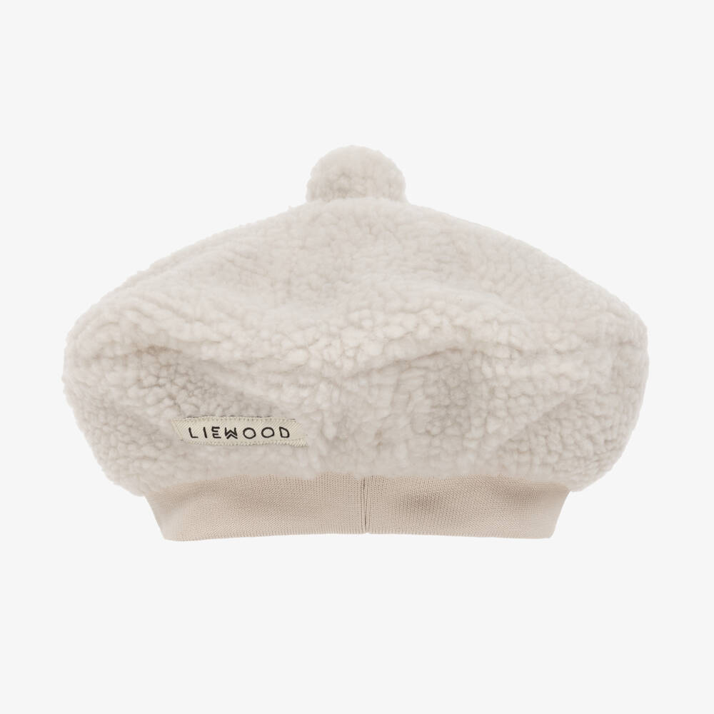 Liewood-Girls Cream Sherpa Fleece Cap | Childrensalon Outlet