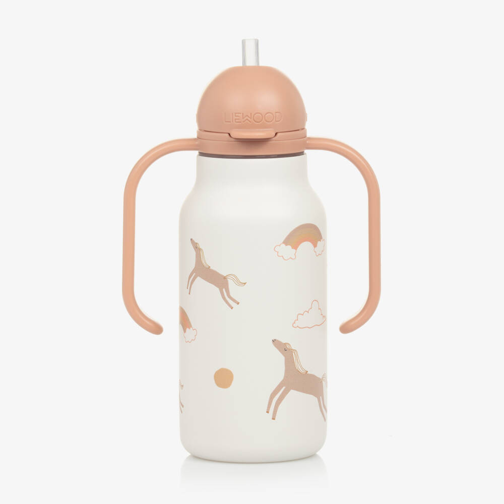 Liewood-Girls Dream Ivory Two-Handled Bottle | Childrensalon Outlet