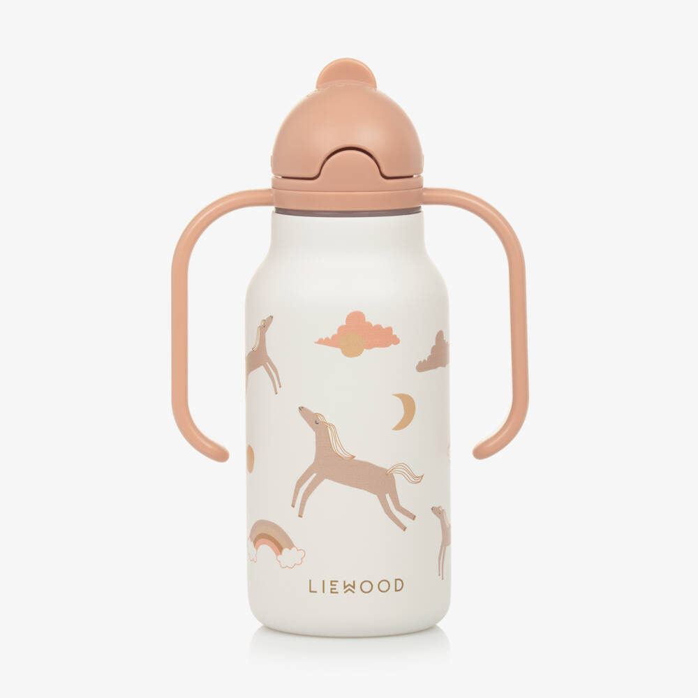 Liewood-Girls Dream Ivory Two-Handled Bottle | Childrensalon Outlet