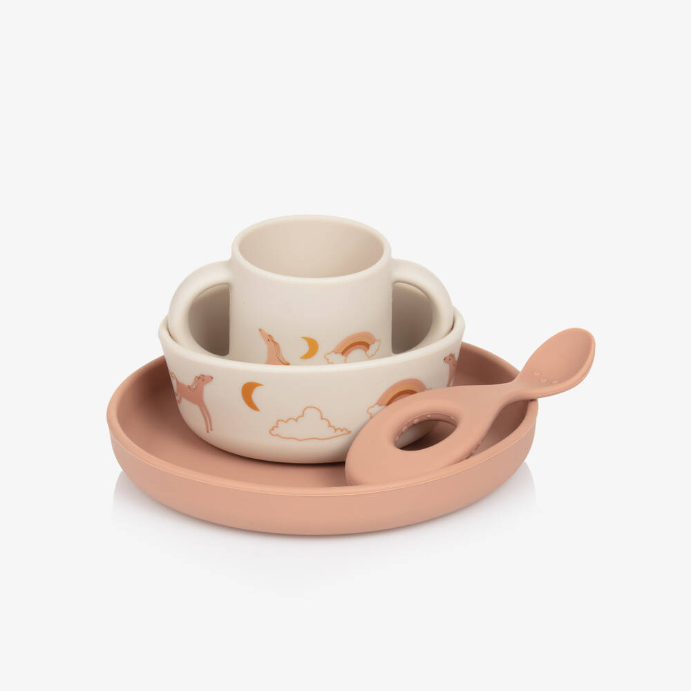 Liewood-Girls' Dreamy Ivory Dining Set | Childrensalon Outlet
