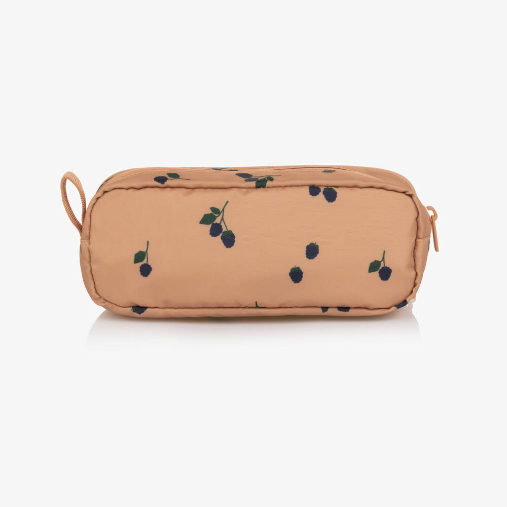 Liewood-Girls Dusky Pink Berry Print Pencil Case (22cm) | Childrensalon Outlet