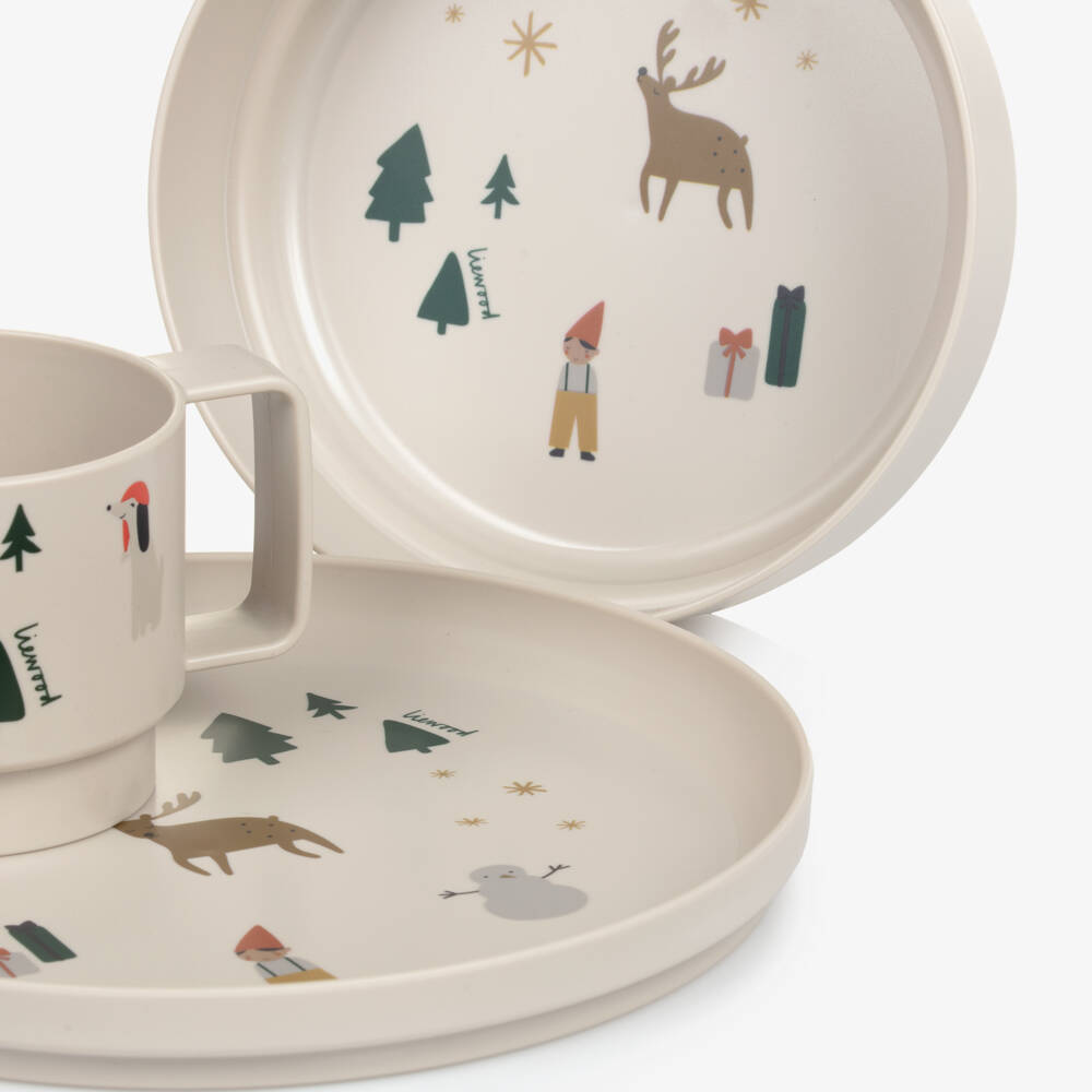 Liewood-Girls' Elegant Ivory Dining Trio | Childrensalon Outlet