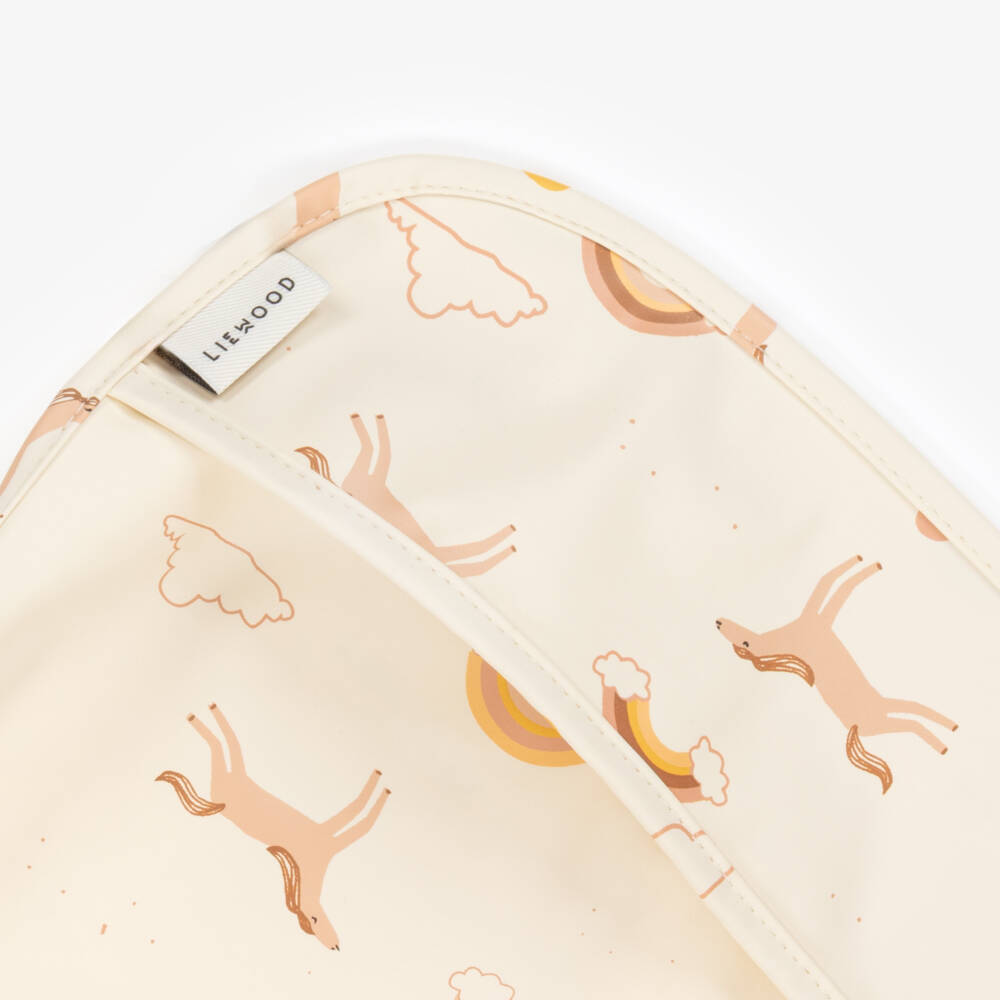 Liewood-Girls Ivory Equine Apron Bib | Childrensalon Outlet