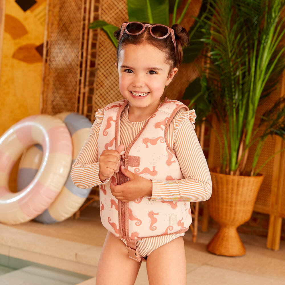 Liewood-Girls Ivory Seahorse Swim Aid | Childrensalon Outlet