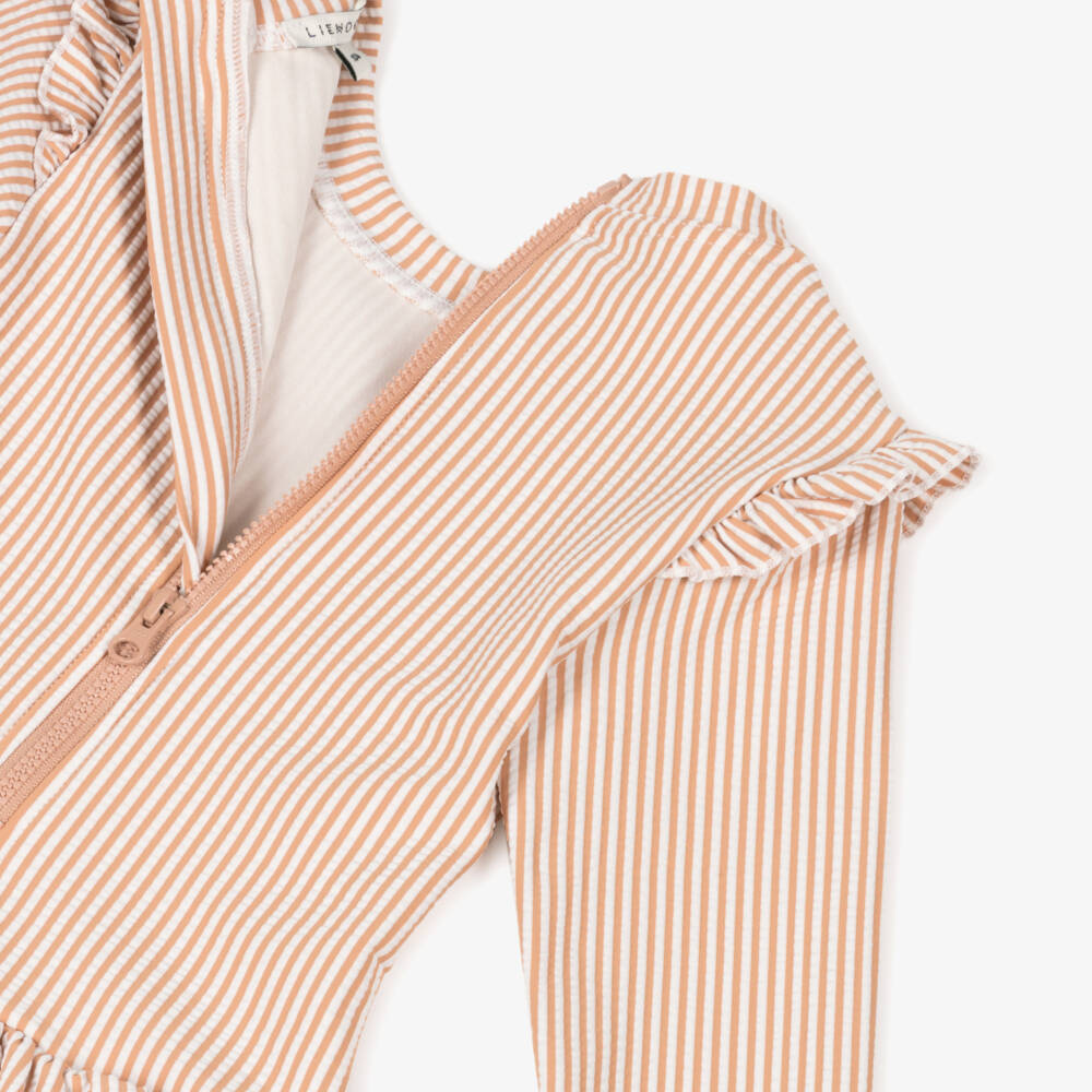 Liewood-Girls Long-Sleeve Pink Ruffle Swimwear | Childrensalon Outlet