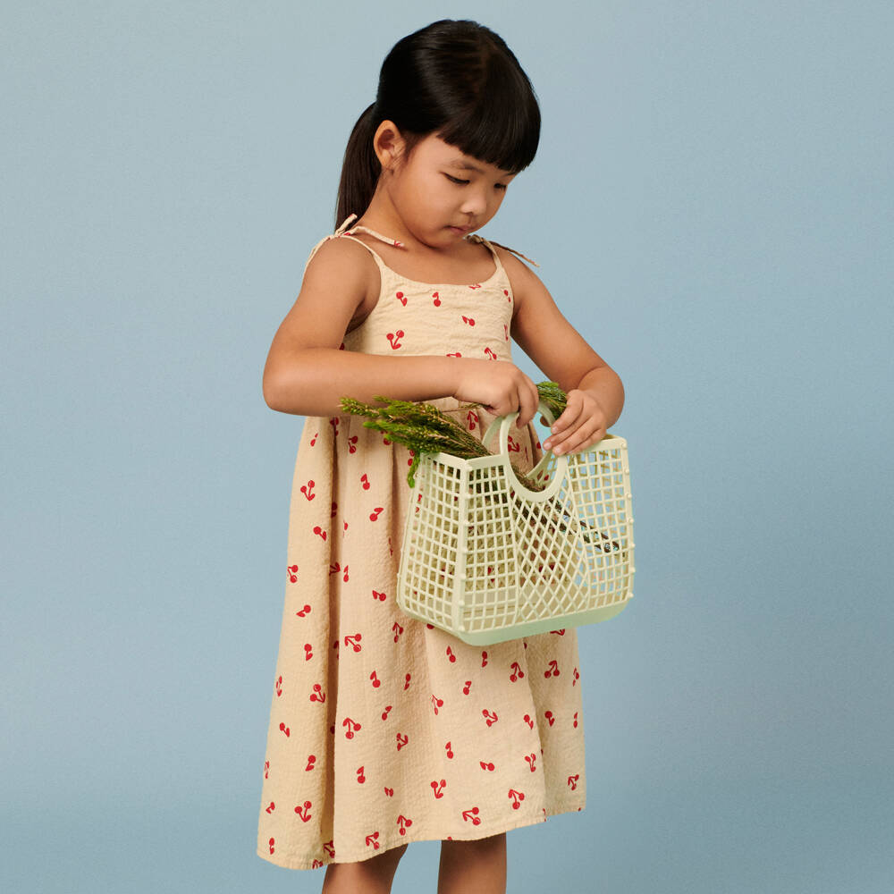 Liewood-Girls Mint Green Basket Bag (23cm) | Childrensalon Outlet