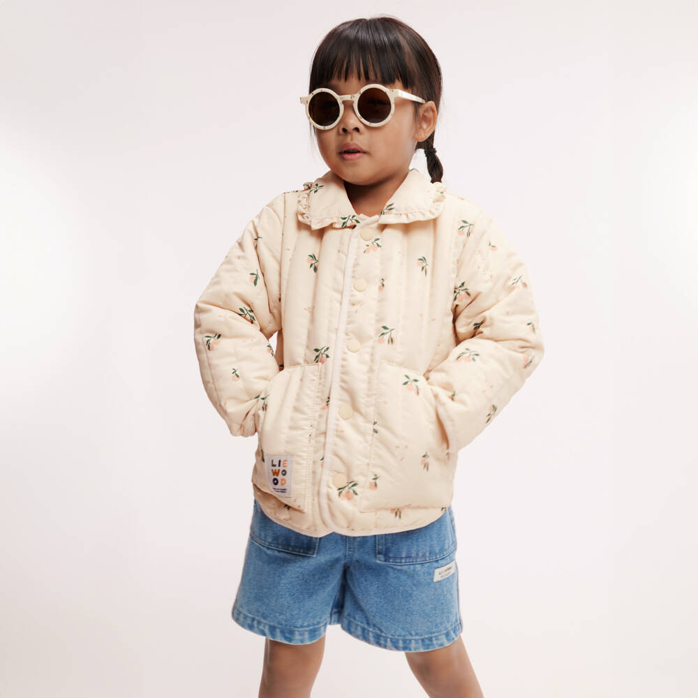 Liewood-Girls Peaches & Cream Quilted Coat | Childrensalon Outlet