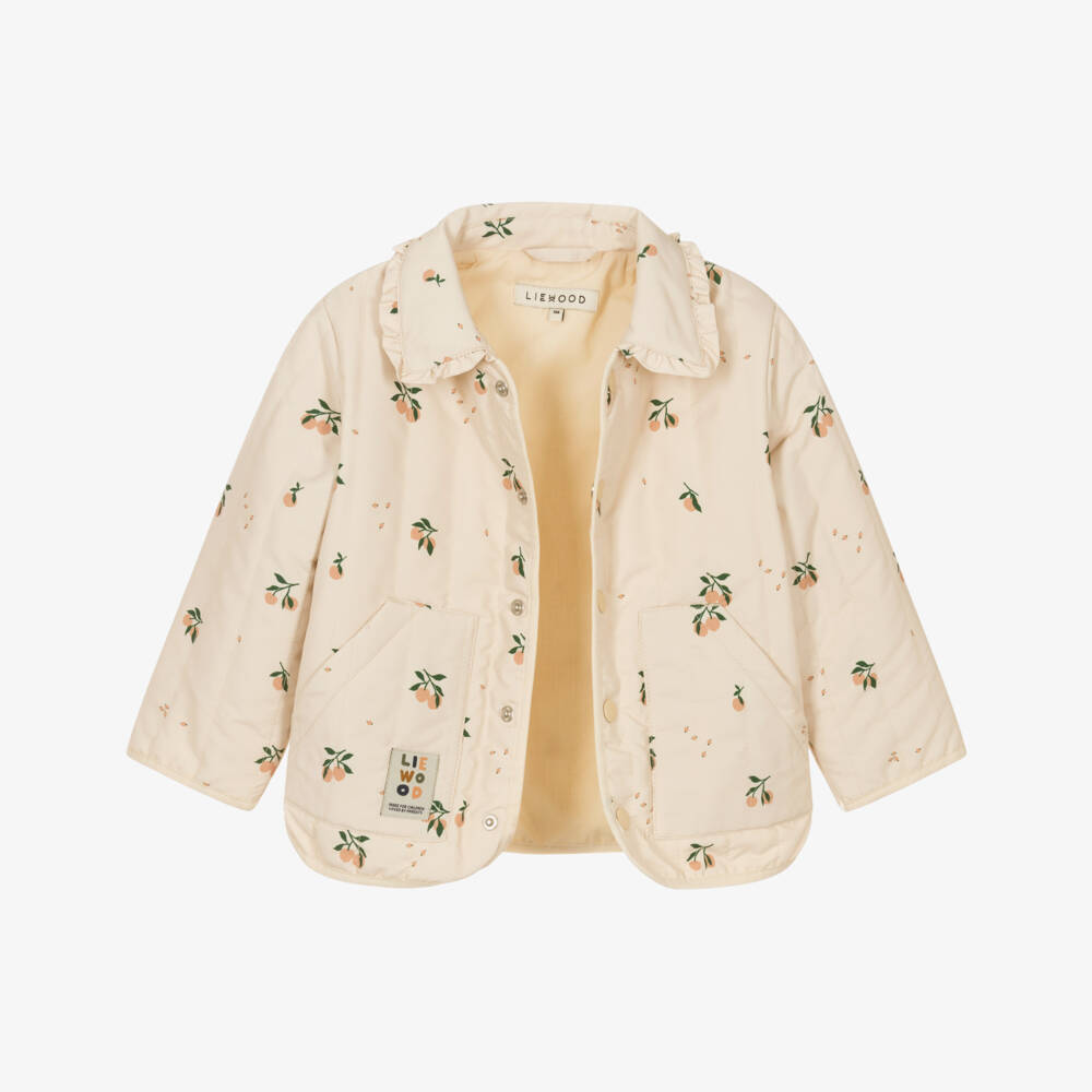 Liewood-Girls Peaches & Cream Quilted Coat | Childrensalon Outlet