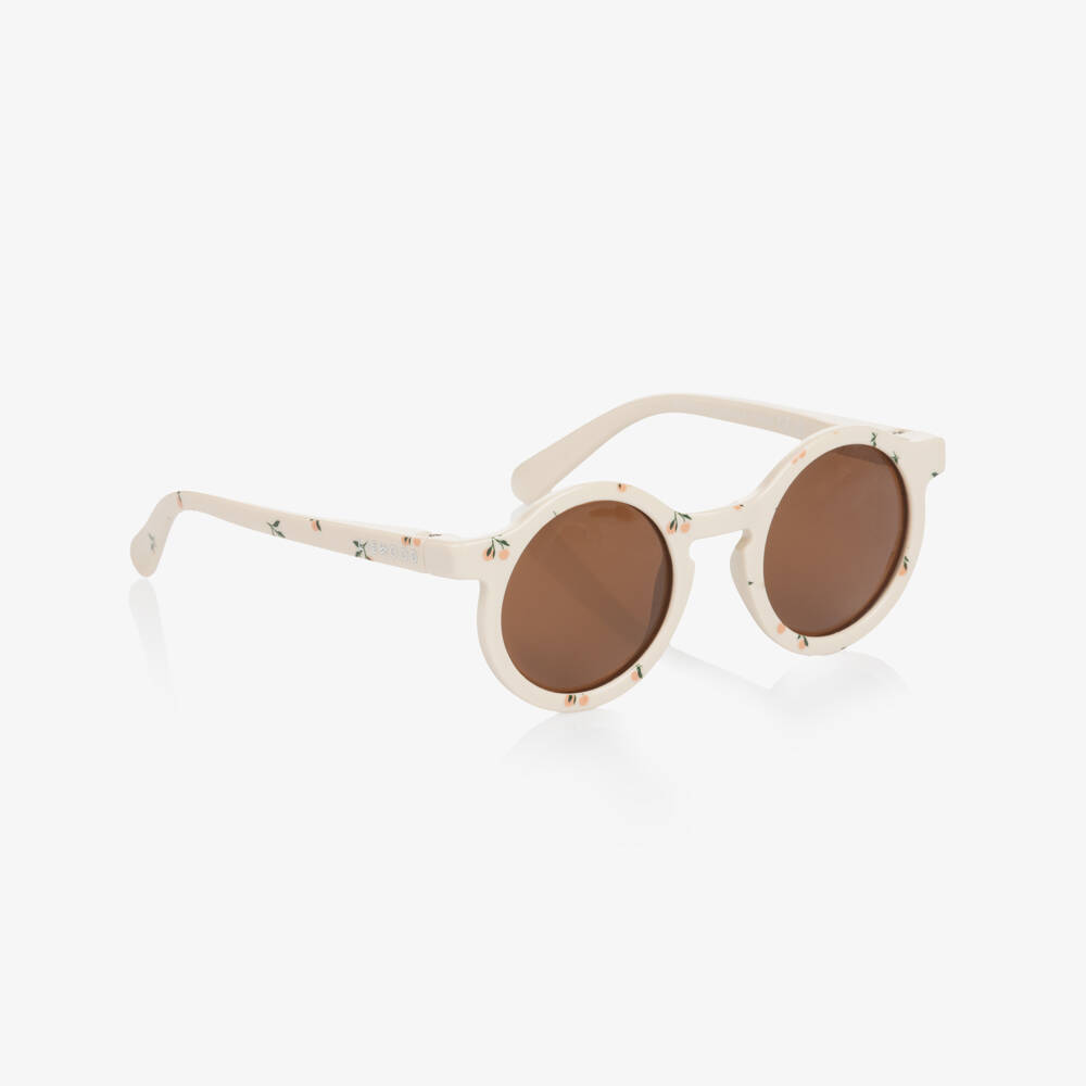 Liewood-Girls Peachy Ivory Round Shades | Childrensalon Outlet