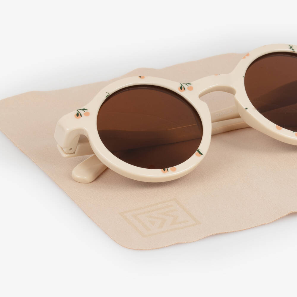Liewood-Girls Peachy Ivory Round Shades | Childrensalon Outlet