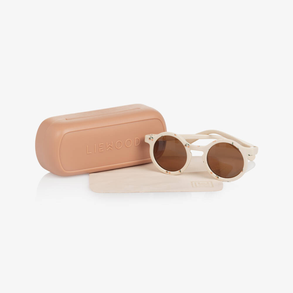 Liewood-Girls Peachy Ivory Round Shades | Childrensalon Outlet