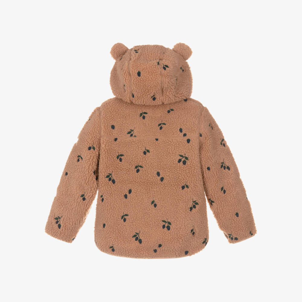 Liewood-Girls Pink Berry Fleece Jacket with Ears | Childrensalon Outlet