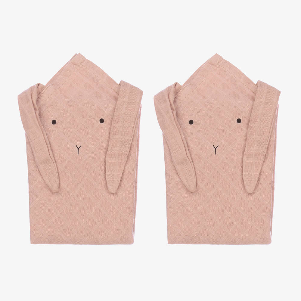 Liewood-Girls Pink Bunny Muslin Set | Childrensalon Outlet