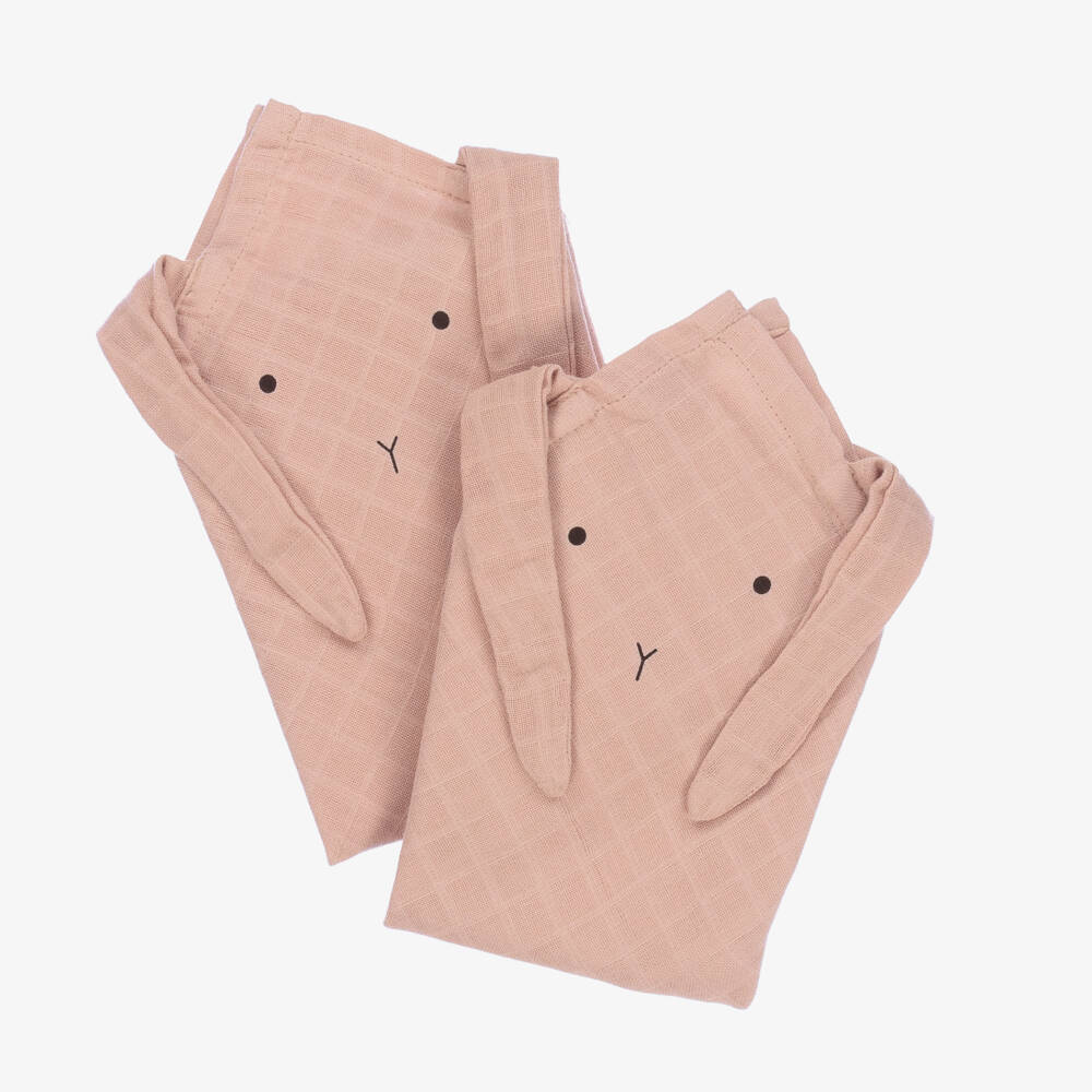 Liewood-Girls Pink Bunny Muslin Set | Childrensalon Outlet