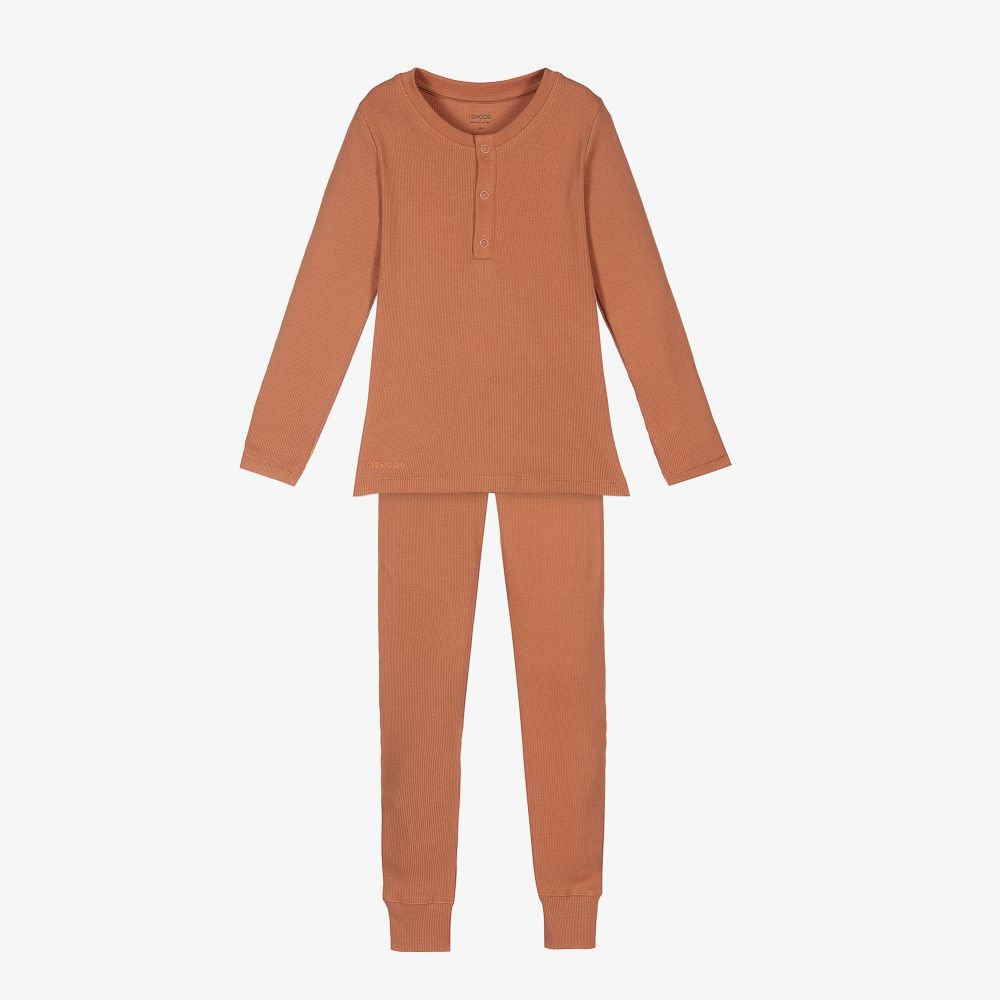 Liewood - Girls Pink Cotton Pyjamas | Childrensalon
