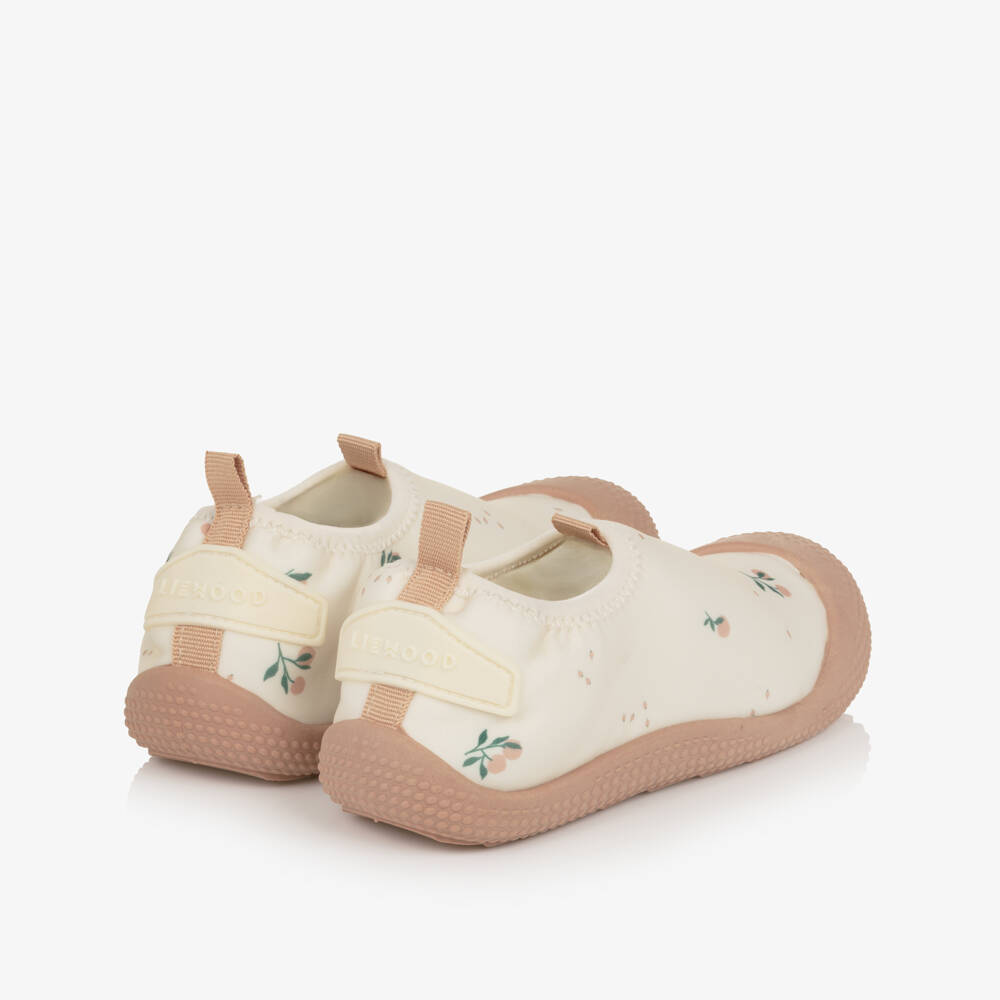 Liewood-Girls Pink Peach Print Aqua Shoes | Childrensalon Outlet