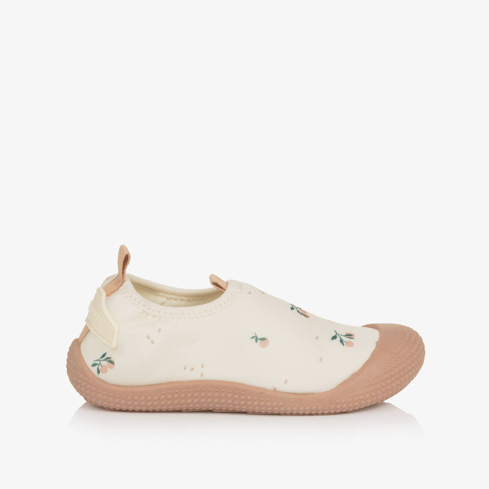 Liewood-Girls Pink Peach Print Aqua Shoes | Childrensalon Outlet