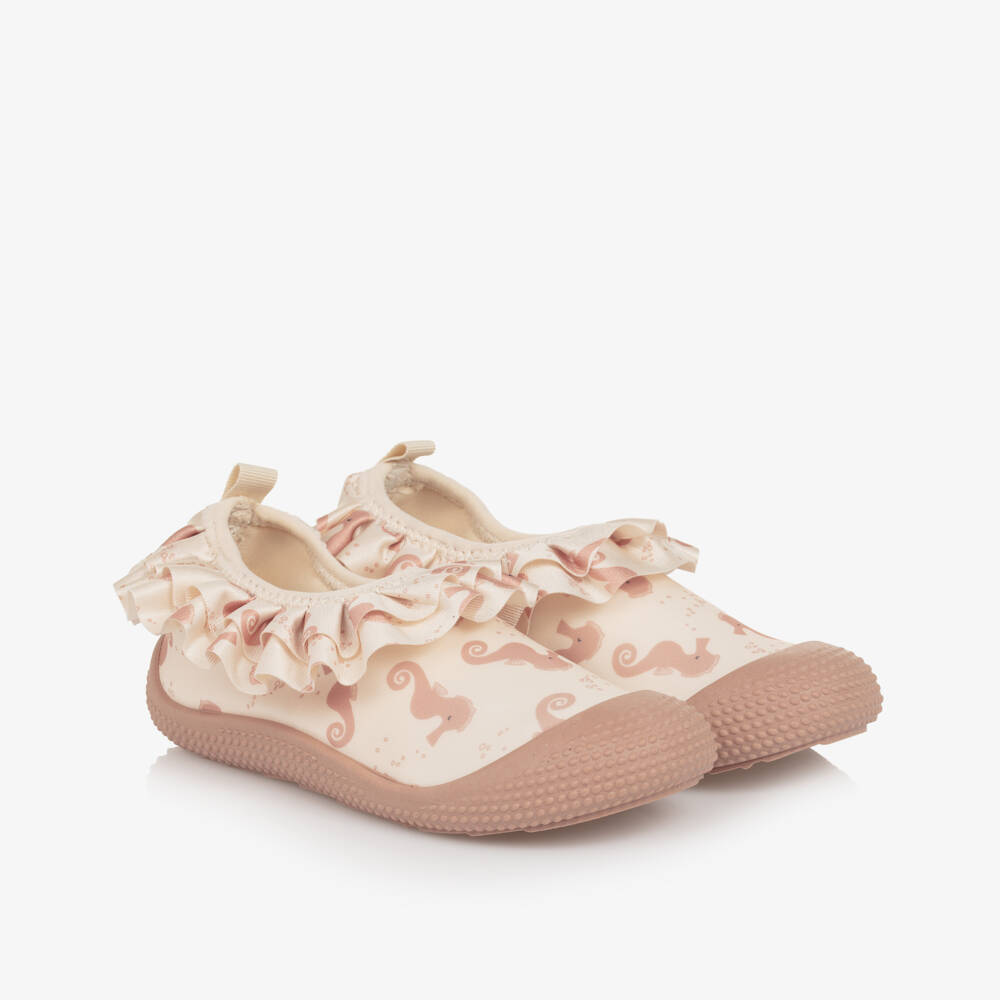 Liewood-Girls Pink Seahorse Water Shoes | Childrensalon Outlet